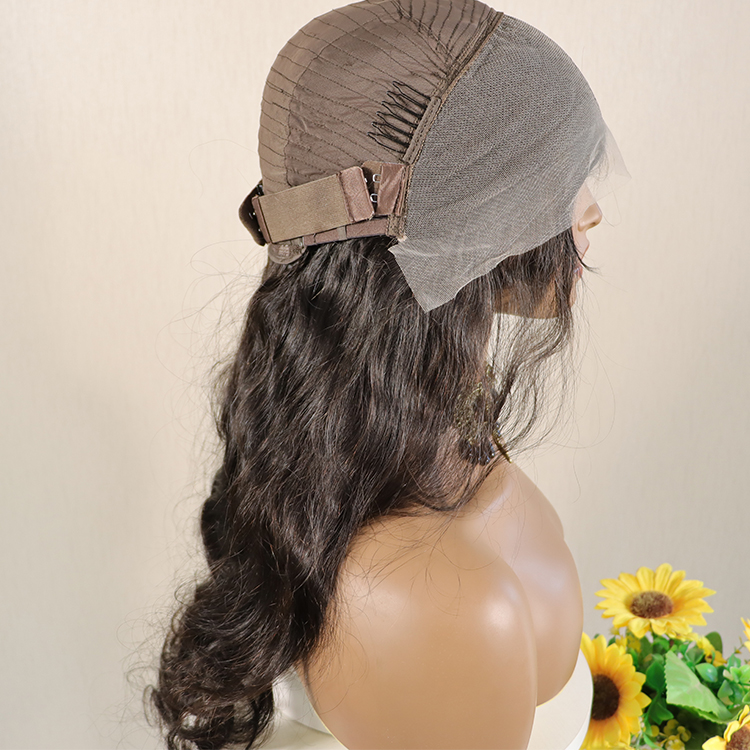 Natural Wave 13*4 Lace Frontal Human Virgin Hair Wigs Full Cuticle Aligned Unprocessed Indian Virgin Hair Wigs Body Wave wigs