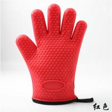 Hot Selling Oven Gloves Mitt with Palm Rubber Silicone Mitten