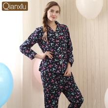 Qianxiu High Quality Women Cotton Cheap Pajama Sets