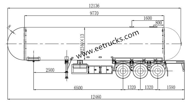 Liquid Ammonia Tanker Semi Trailer