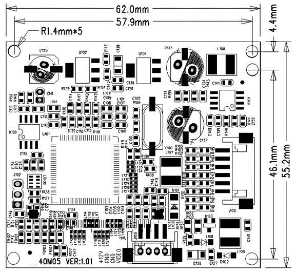 4 Inch Video Board Drawing