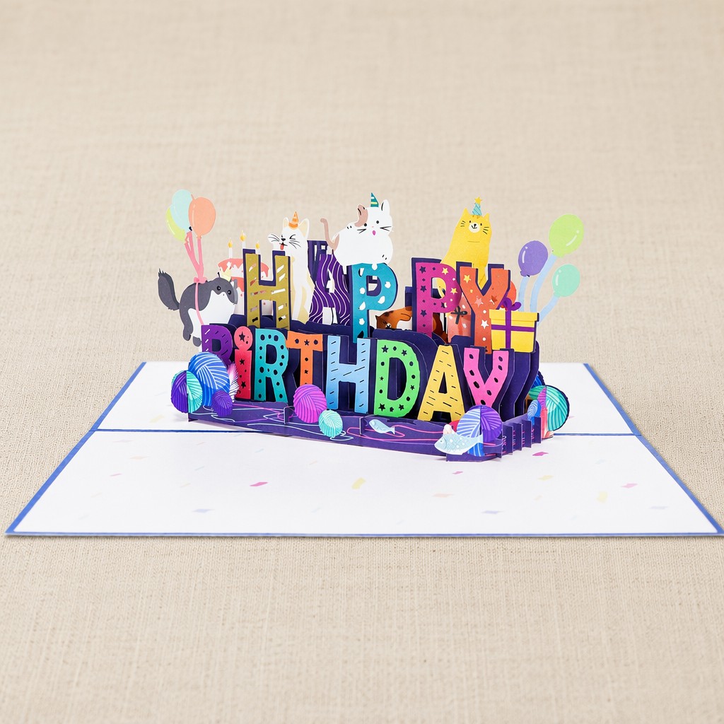 Kartka urodzinowa 3D 3D birthday greeting card