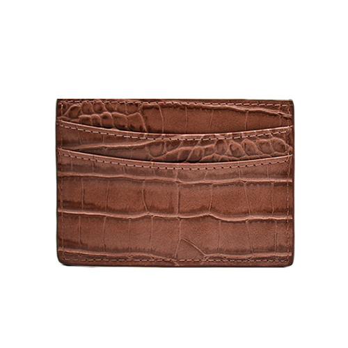 Genuine Crocodile Leather Credit Id Card Holder