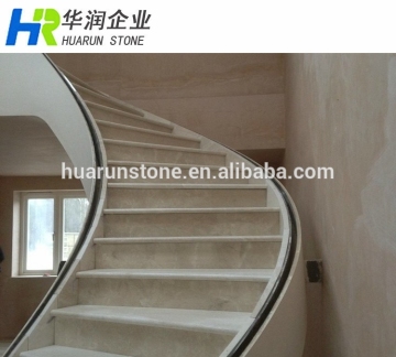 Natural Marble Stone Arc Stair, Straight Stair, Spiral Stair