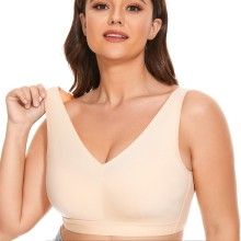Seamless Soft Padded Bras for Women - Full Coverage Wireless Bralette Underwear