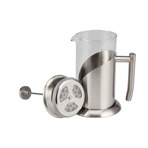 Klassische French Press Kaffeekanne aus Glas mit haltbarer Basis