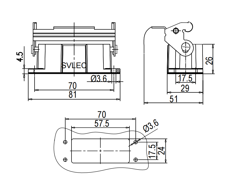 Bulkhead Mounting Metal Hoods 