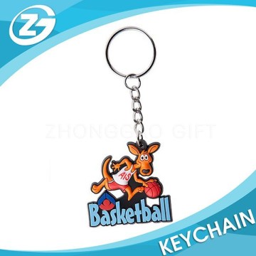 Custom Design Cartoon Character Rubber Keychain