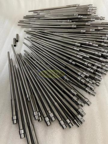 Special ejector pin and sleeve for mold components
