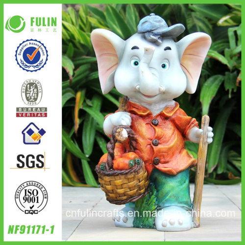 Schattig hars hardwerkende olifant Ornament (NF91171-1)