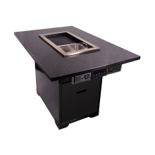 Restaurant barbecue hot pot table