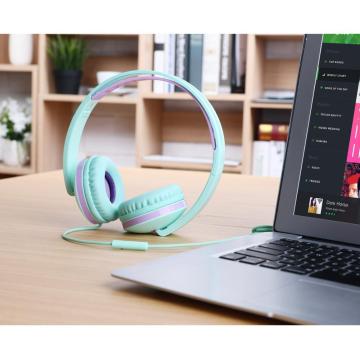 Foldable Stereo On Ear Headphones For Kids Girls