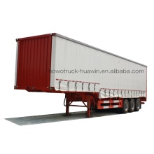 Professional Saddle Box Transport Semi Trailer with Curtains