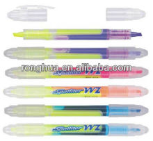 2015 New design double tips highlighter pen set