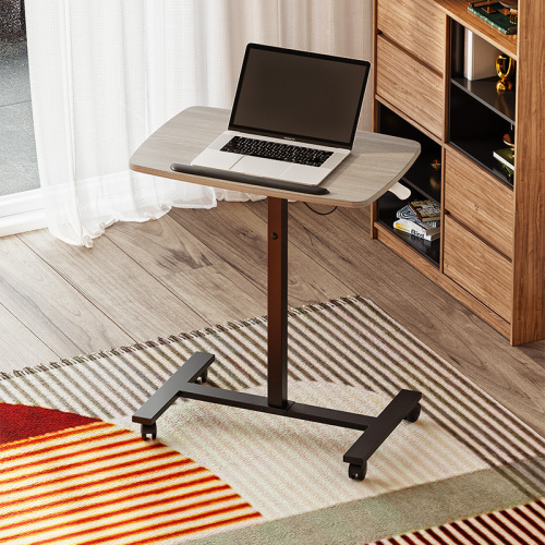 Adjustable Height Laptop Stand Overbed Table with Wheels