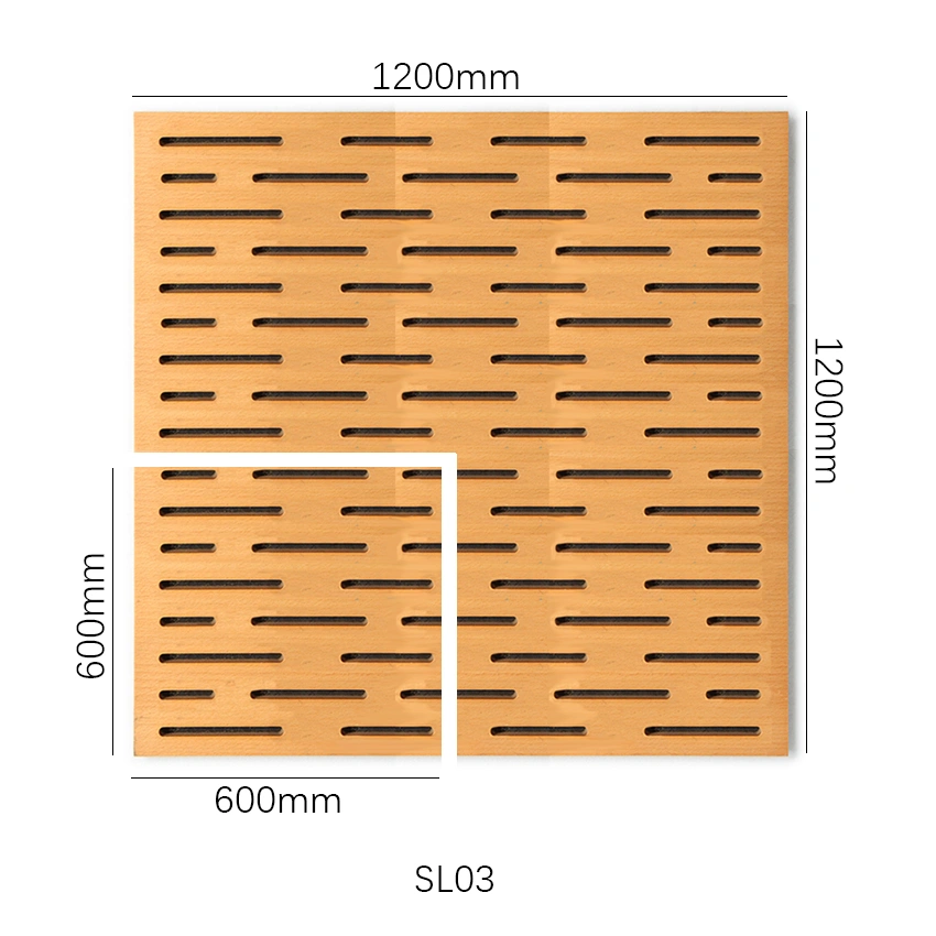 Effective Soundproofing Wooden Board Acoustic Perforated Wall Panel