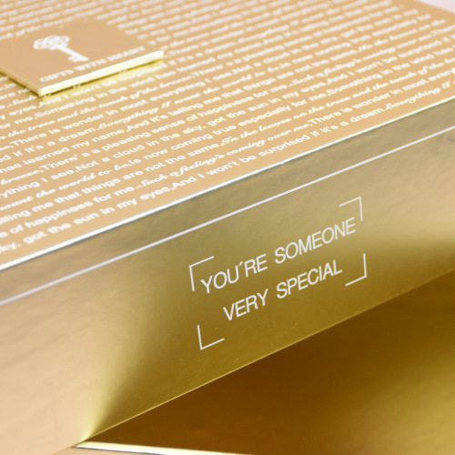 Luxus leerer Verpackung Gold Geschenkbox