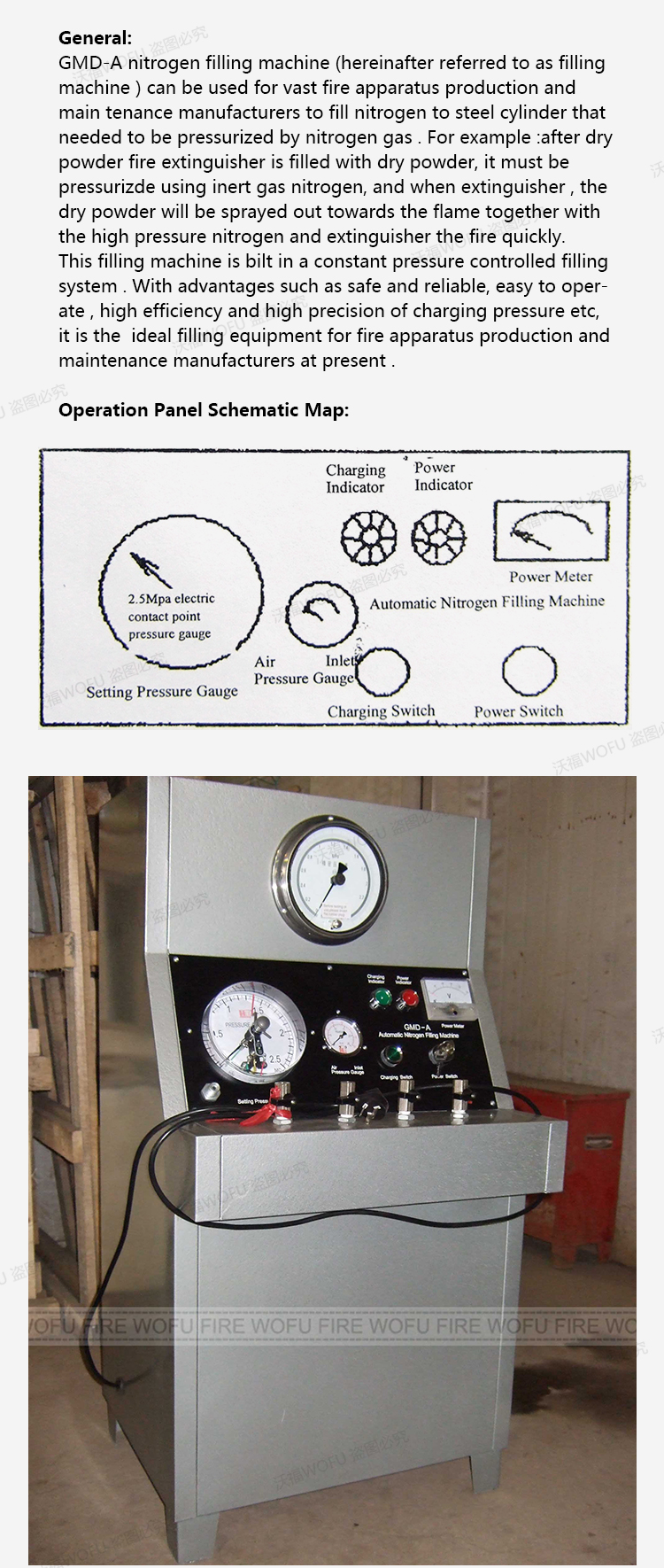 GMDX-A Nitrogen Charger and Integrated Extinguisher Pressure Calibrator