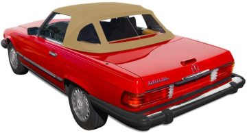 Convertible Soft Top For Mercedes R107 1973-1989(Tan)