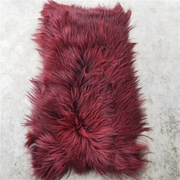 top quality goat skin plate long hair goatskin plate