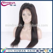 Top sale raw indian hair yaki human hair wig