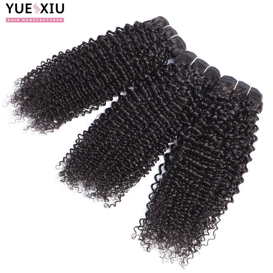 Mongolian Kinky Curly Human Hair Bundles High Quality Virgin Hair Extension 1 piece