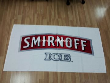 100% cotton reactive printed both sides velour beach towel