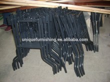 Replacement metal folding table leg for wooden folding dining tables