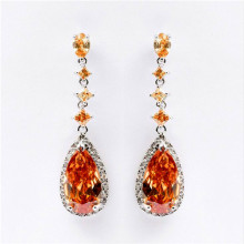 purple amethyst drop earrings retro styling earrings fancy imitation earrings design