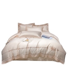 100S cotton king plaid dubai duvet cover set