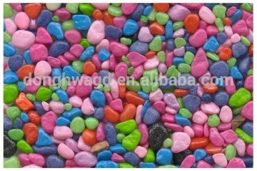 Colored Garden Stone, Landscaping Colored Tumbled Stone, Colored Gravel Stone for Landscaping
