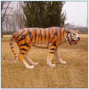 Life Size Garden Decoration Fiberglass Tiger Statue