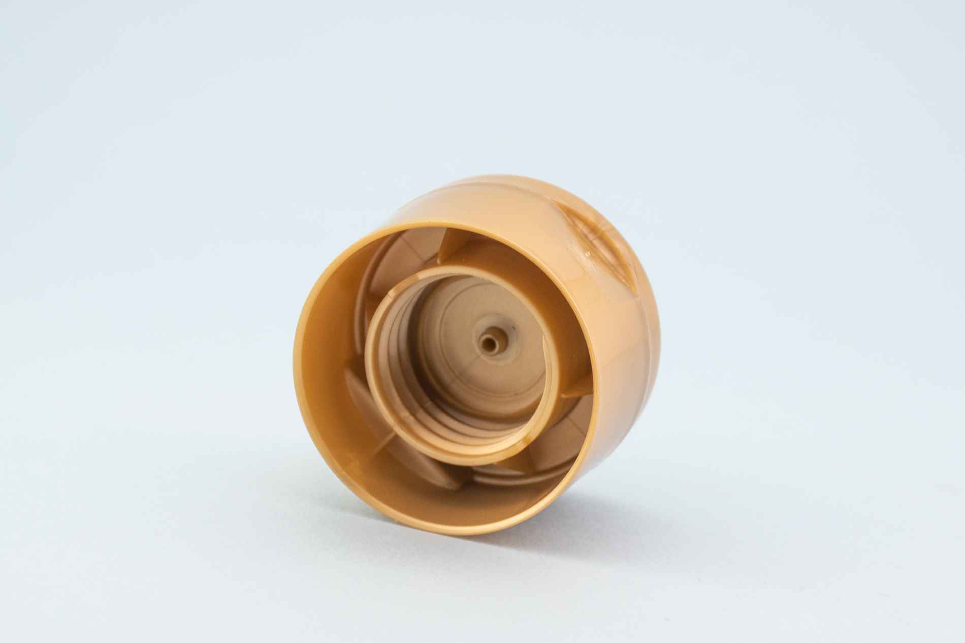 Tampa flip top de parede dupla lisa amarela 22/410 22/410 Yellow Smooth Double Wall Flip Top Cap