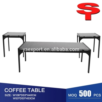 Glass tabel living room coffee desk metal side desk rectangular center table