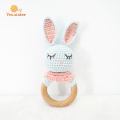 Eco Organic Crochet Baby Toys Rabbit Teether