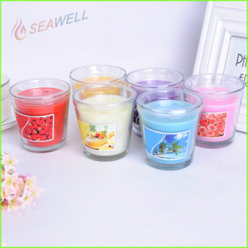 natural scented decorative glass jar candle