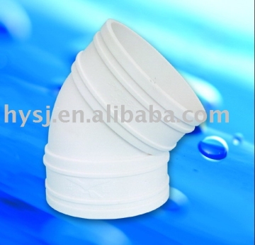 UPVC 45 degree elbow for water draining