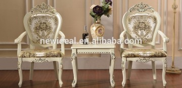 Wooden tea table and chairs set (NG2893-G&NG2878A-G)