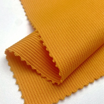 Tissu de polyester tricot dty 2 * 2 nervures
