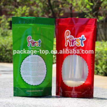 resealable zipper tea stand up pouches