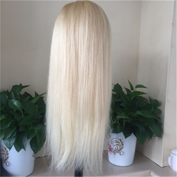 Best Quality 613 Lace Front Wig Raw Virgin Russian Cuticle Aligned Human Hair Blonde Wigs