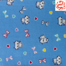100% cotton printed flannel fabric