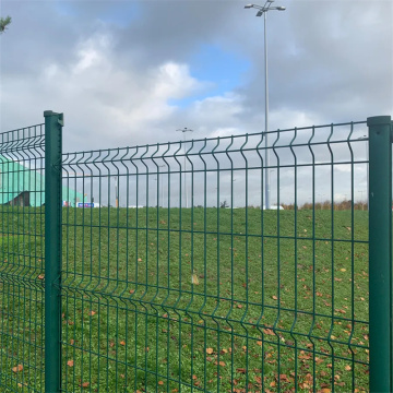 Metal Bilateral Wire Gate Connector for Curved Vinyl Fence Panels with Thorny Top