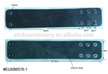 laster pattern leather cuff,laster leather bracelet,men's leather bracelet,genuine leather bracelet,jewelry,hot new for 2016