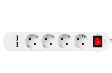 4 outlet power strip/power socket