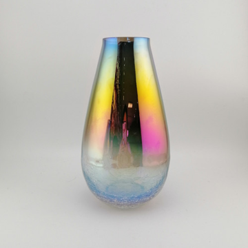 Multicolor glass table vase