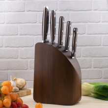 Natural Acacia Wood Magnetic Knife Block - Knife Stand for Sets