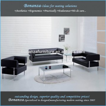 811-1#Hotel high quality leather 2seater ,classic sofa ,button sofa