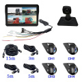 10.1 inch 4 channel vehicle monitor system with 2.5D touch/BSD /Starlight Night Vision/360°Video/Loop Record