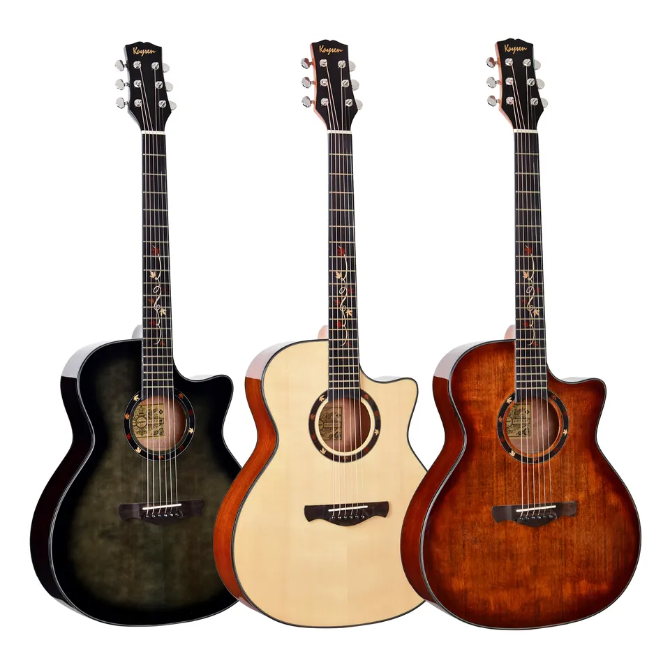 Kaysen K C17 C High End Solid Wood Acoustic Guitar 12